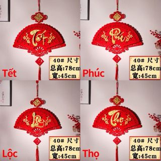 LIỄNG TREO CHỮ PHÚC LỘC THỌ TẾT