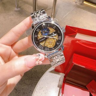 SĂN SALE ĐỒNG HỒ NAM TRUNG CẤP FATEK MÁY CƠ DÂY THÉP