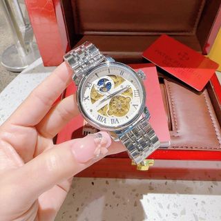 SĂN SALE ĐỒNG HỒ NAM TRUNG CẤP FATEK MÁY CƠ DÂY THÉP