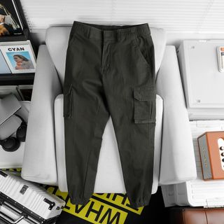 Quần kaki nam dài, quần jogger túi hộp cao cấp