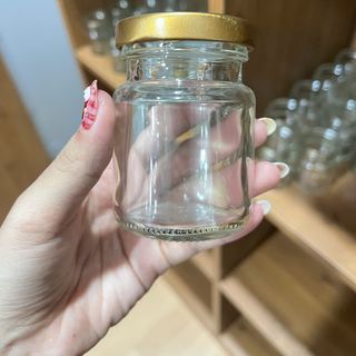 Hũ Thủy Tinh Đựng Yến Chưng 75ml Nắp Thiếc Cao Cấp