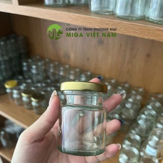 Hũ Thủy Tinh Đựng Yến Chưng 75ml Nắp Thiếc Cao Cấp