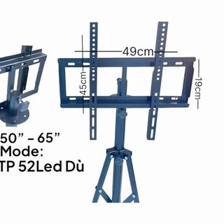 KHUNG TREO TiVi DI ĐỘNG 50-65in - TP 52 LED DÙ