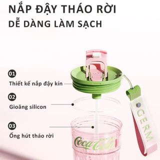 Ly giữ nhiệt BST CRYSTAL COCA COLA & GERM GE-CK24SS-S74