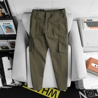 Quần kaki nam dài phối túi hộp cao cấp