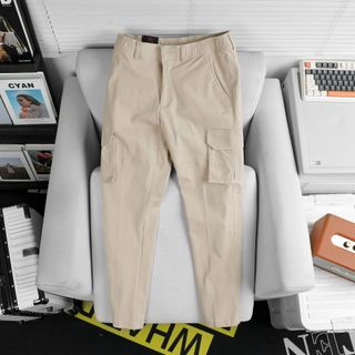 Quần kaki nam dài phối túi hộp cao cấp