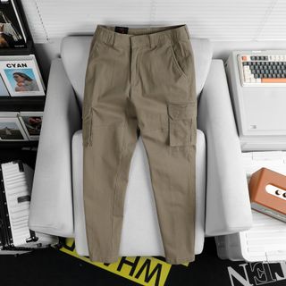 Quần kaki nam dài phối túi hộp cao cấp