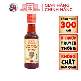 [CHAI NHỰA 250ML] 01 Chai Nước mắm nhỉ cá cơm than truyền thống Làng Chài Xưa sánh đặc thịt cá 300 năm truyền thống