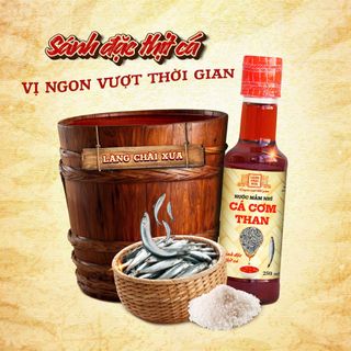 [CHAI NHỰA 250ML] 01 Chai Nước mắm nhỉ cá cơm than truyền thống Làng Chài Xưa sánh đặc thịt cá 300 năm truyền thống