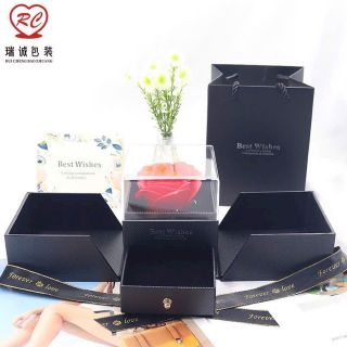 HỘP HOA MỞ CÓ NGĂN KÉO ĐỰNG QUÀ TẶNG VALENTINE