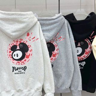 Áo Khoác Dây Kéo Phao Gấu Poppop - Phong Cách Năng Động, Chất Liệu Hoàn Hảo