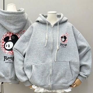 Áo Khoác Dây Kéo Phao Gấu Poppop - Phong Cách Năng Động, Chất Liệu Hoàn Hảo