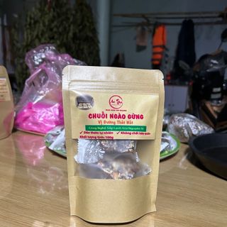 Mứt Chuối Sấy Dẻo Ngào Đường Thốt Nốt (Gừng & Đậu Phộng)