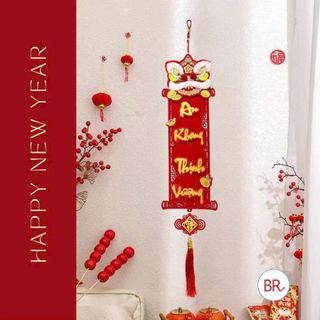 SET 2 LIỄNG TREO ĐẦU LÂN TRANG TRÍ TẾT