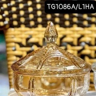 Hũ Mứt Thủy Tinh Vàng TG1086A/L1HA (THÙNG 24C)