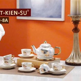 Bộ Ấm Chén Kèm Khay Y10-8A ( THÙNG 12B )