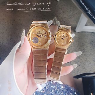 QUÀ VALENTINE ĐỒNG HỒ NAM NỮ CHÍNH HÃNG FUNMEI FIV DÂY THÉP BẠC FULLBOX TEM