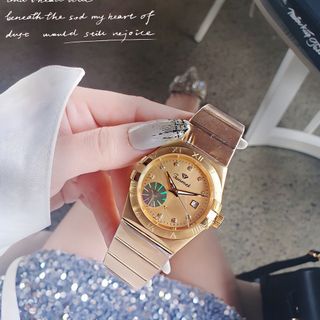 QUÀ VALENTINE ĐỒNG HỒ NAM NỮ CHÍNH HÃNG FUNMEI FIV DÂY THÉP BẠC FULLBOX TEM