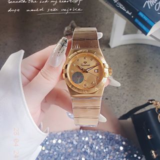QUÀ VALENTINE ĐỒNG HỒ NAM NỮ CHÍNH HÃNG FUNMEI FIV DÂY THÉP BẠC FULLBOX TEM