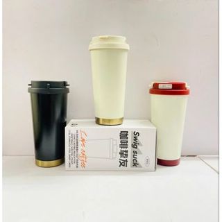 Ly cafe giữ nhiệt 500ml Q11 - mẫu trắng Trơn ( T60, Full Vat )