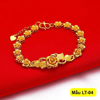 Lắc Tay Hoa Mai, bi tròn, dây đồng hồ