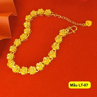 Lắc Tay Hoa Mai, bi tròn, dây đồng hồ