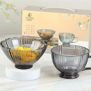 Set 1 bát 13cm kèm 1 cốc 300ml thủy tinh( THÙNG 36B)