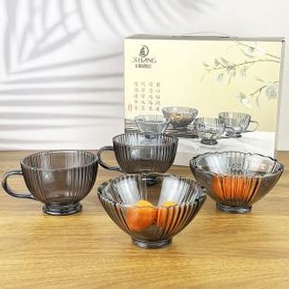 Set 1 bát 13cm kèm 1 cốc 300ml thủy tinh( THÙNG 36B)