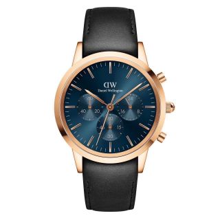 ĐỒNG HỒ NAM CAO CẤP DANIEL W ICONIC CHRONOGRAPH DÂY DA FULLBOX TEM