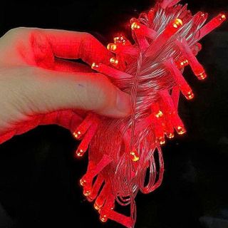 DÂY ĐÈN KO CHỚP MÀU ĐỎ DÀI 7M 36 BÓNG