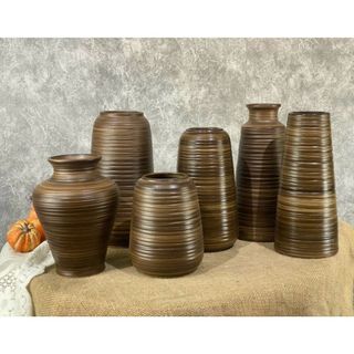 Lọ Hoa, Bình Hoa Gốm Sứ Vân Gỗ (TÚI 10C)