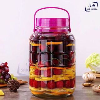 BÌNH RƯỢU NẮP TÍM 16L QUAI XÁCH