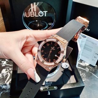 SĂN SALE ĐỒNG HỒ NAM CAO CẤP HULOT VIỀN ĐÁ DÂY DA VÀ SILICON BỌC