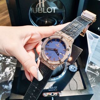 SĂN SALE ĐỒNG HỒ NAM CAO CẤP HULOT VIỀN ĐÁ DÂY DA VÀ SILICON BỌC