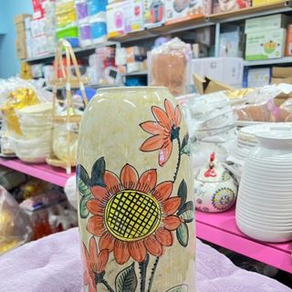 Lọ Hoa, Bình Hoa Gốm Sứ Họa Tiết (TÚI 10C)