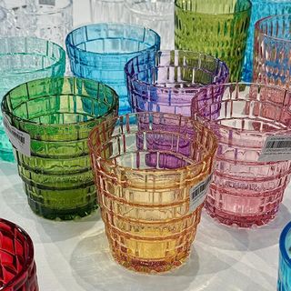 Bộ 6 Cốc Thủy Tinh 7 Màu (THÙNG 12B)