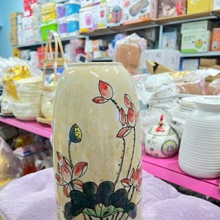 Lọ Hoa, Bình Hoa Gốm Sứ Họa Tiết (TÚI 10C)