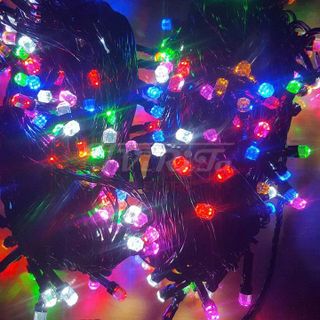 DÂY ĐÈN CHỚP LỤC GIÁC NHIỀU MÀU DÀI 40M