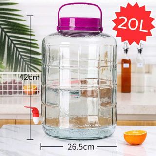 BÌNH RƯỢU NẮP TÍM 22L QUAI XÁCH