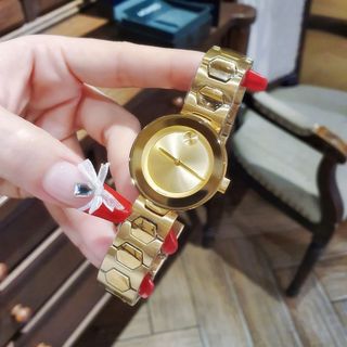 ĐỒNG HỒ NỮ CAO CẤP MOVODA BOLD DÂY THÉP VIỀN THUỶ BA MÀU TRƠN