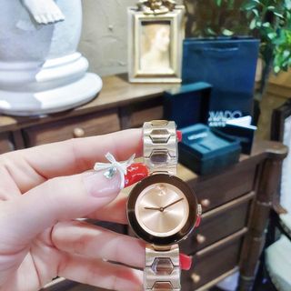 ĐỒNG HỒ NỮ CAO CẤP MOVODA BOLD DÂY THÉP VIỀN THUỶ BA MÀU TRƠN