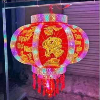 LỒNG ĐÈN LED ĐIỆN XOAY 360 2 TẦNG 8810 (T12)