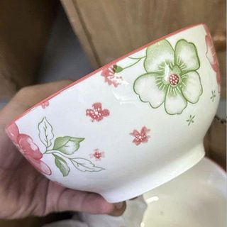 TÔ SỨ TRẮNG HỌA TIẾT HÌNH HOA SIZE 8 - 20CM