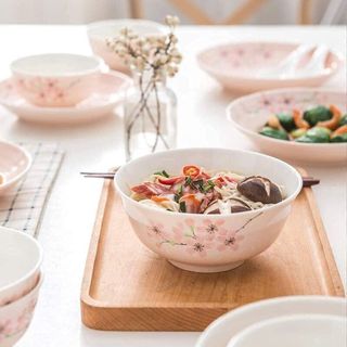 TÔ SỨ TRẮNG HỌA TIẾT HÌNH HOA SIZE 8 - 20CM