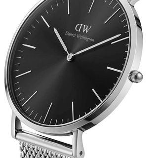 ĐỒNG HỒ NAM NỮ CAO CẤP DANIEL W DÂY LƯỚI BẠC HỘP NƠ TEM