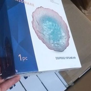 Đĩa Thủy Tinh Ombre DSXP 5002-10 size 26,5cm (THÙNG 16C)