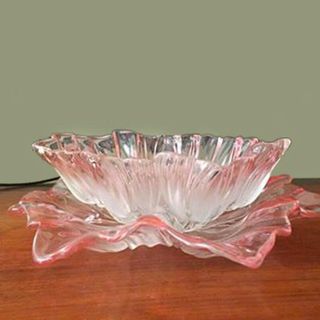 TÔ THUỶ TINH TULIP MÀU 28CM (T6)