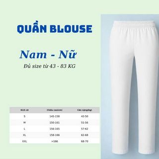 Đồng phục y tế Bách Thảo - Quần Blouse Y Tế Trắng Nam Nữ Chất Vải Cao Cấp