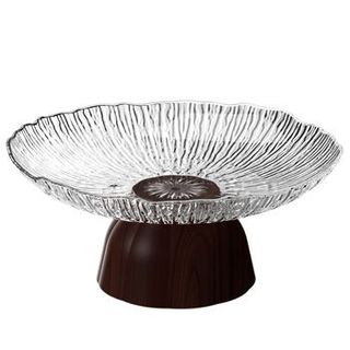 Khay Bồng Nhựa Trắng Chân Gỗ Vân Sóng (THÙNG 10C)