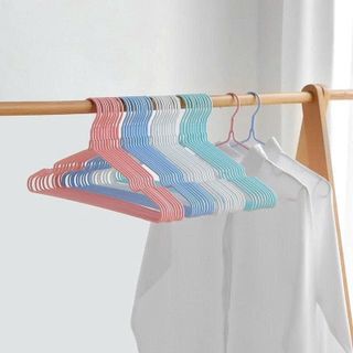 SET 10 MÓC TREO QUẦN ÁO BỌC NHỰA NGƯỜI LỚN 40CM